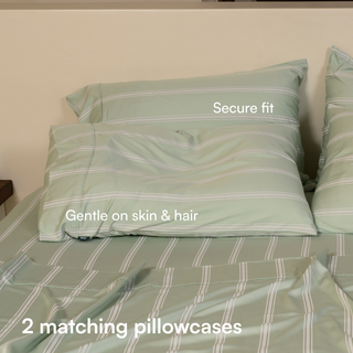 Cooling Bamboo Quilt Cover Set | Stripes