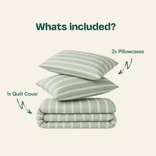Cooling Bamboo Quilt Cover Set | Stripes