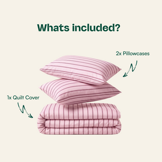 Cooling Bamboo Quilt Cover Set | Stripes