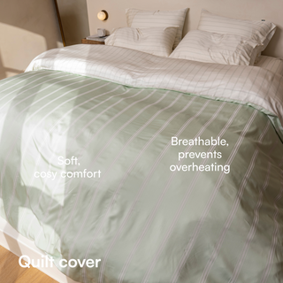 Cooling Bamboo Quilt Cover Set | Stripes