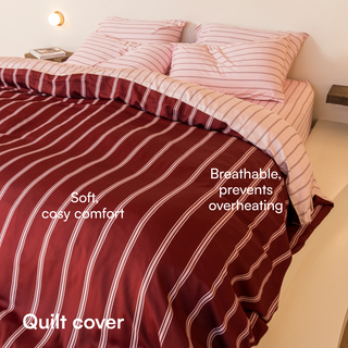 Cooling Bamboo Quilt Cover Set | Stripes
