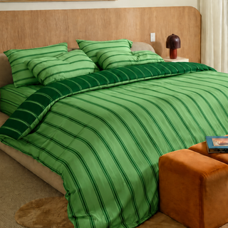 Cooling Bamboo Quilt Cover Set | Stripes