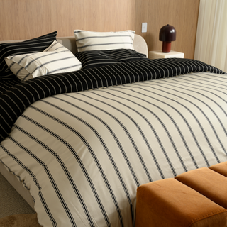 Cooling Bamboo Quilt Cover Set | Stripes