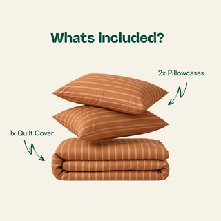 Fur-friendly Bamboo Quilt Cover Set | Stripes