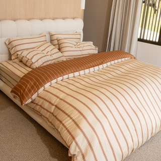 Cooling Bamboo Quilt Cover Set | Stripes
