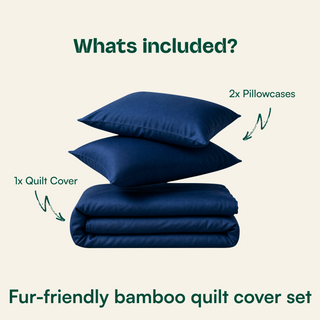 Fur-friendly Bamboo Quilt Cover Set