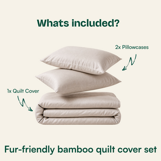 Fur-friendly Bamboo Quilt Cover Set