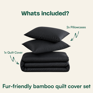 Fur-friendly Bamboo Quilt Cover Set
