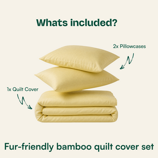 Fur-friendly Bamboo Quilt Cover Set