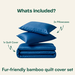 Fur-friendly Bamboo Quilt Cover Set