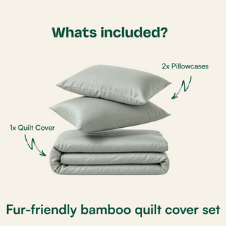 Fur-friendly Bamboo Quilt Cover Set