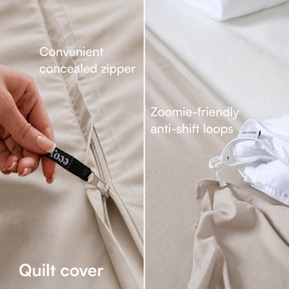 Fur-friendly Bamboo Quilt Cover Set