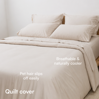 Fur-friendly Bamboo Quilt Cover Set
