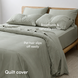 Fur-friendly Bamboo Quilt Cover Set