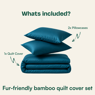Fur-friendly Bamboo Quilt Cover Set