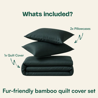 Fur-friendly Bamboo Quilt Cover Set