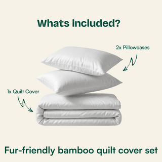 Fur-friendly Bamboo Quilt Cover Set