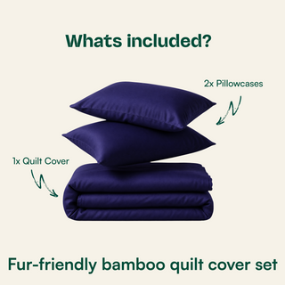 Fur-friendly Bamboo Quilt Cover Set