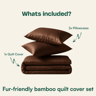 Fur-friendly Bamboo Quilt Cover Set