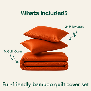Fur-friendly Bamboo Quilt Cover Set