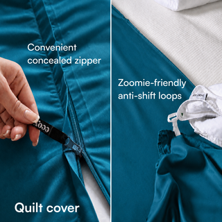 Fur-friendly Bamboo Quilt Cover Set