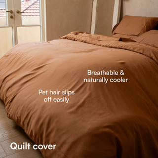 Fur-friendly Bamboo Quilt Cover Set