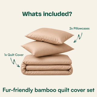 Fur-friendly Bamboo Quilt Cover Set