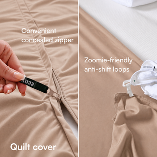 Fur-friendly Bamboo Quilt Cover Set