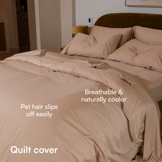 Fur-friendly Bamboo Quilt Cover Set