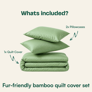 Fur-friendly Bamboo Quilt Cover Set
