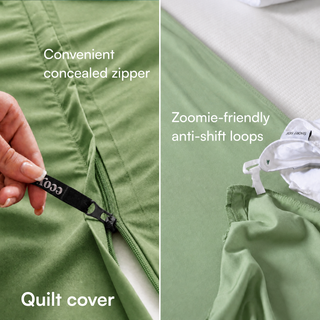 Fur-friendly Bamboo Quilt Cover Set