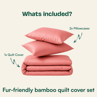 Fur-friendly Bamboo Quilt Cover Set