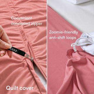 Fur-friendly Bamboo Quilt Cover Set