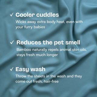 Fur-friendly Bamboo Fitted Sheet