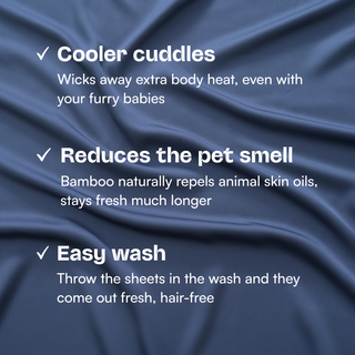 Fur-friendly Bamboo Fitted Sheet