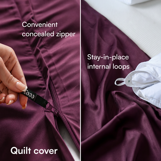 Cooling Bamboo Quilt Cover Set