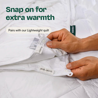 Snap on for extra warmth