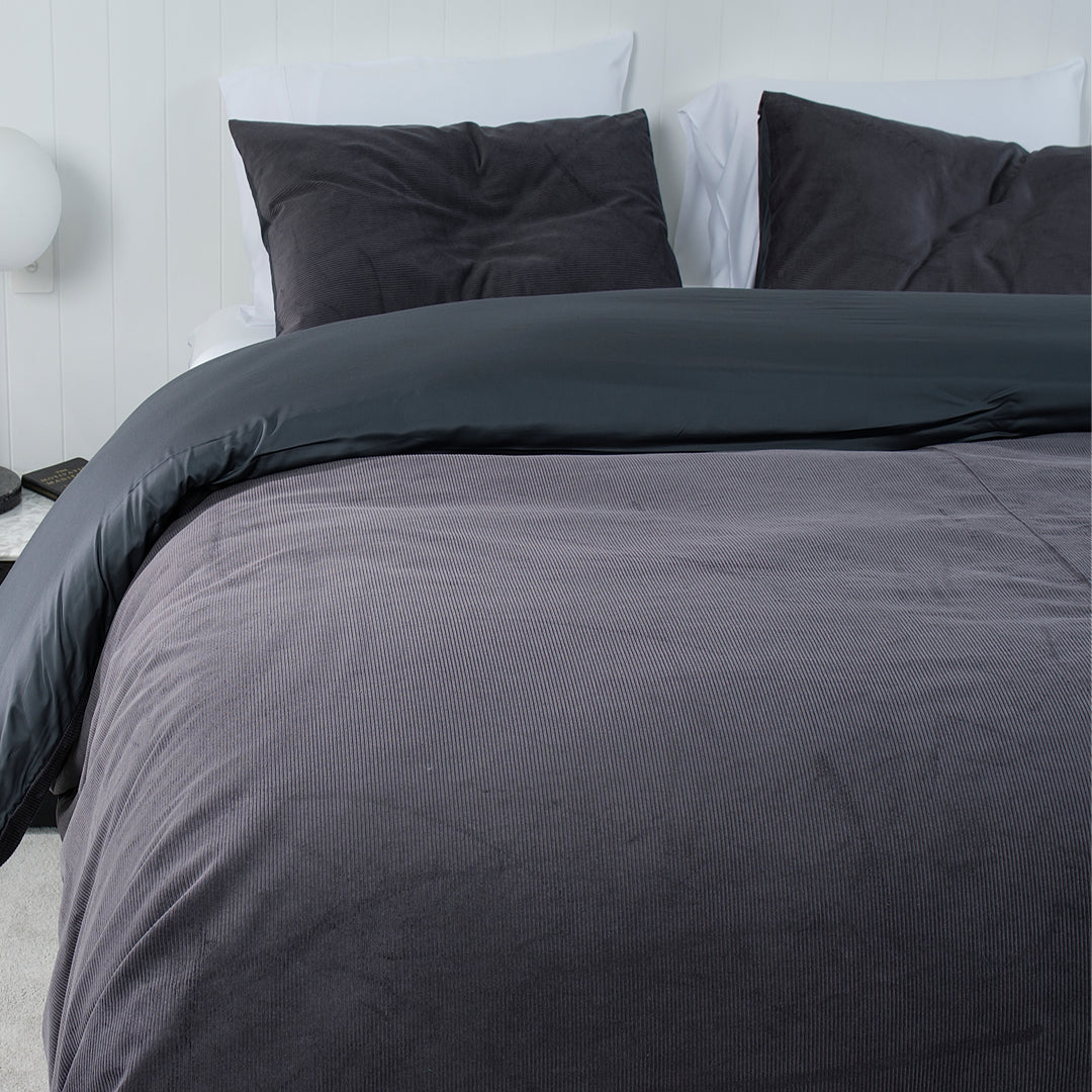 Corduroy Quilt Cover Set