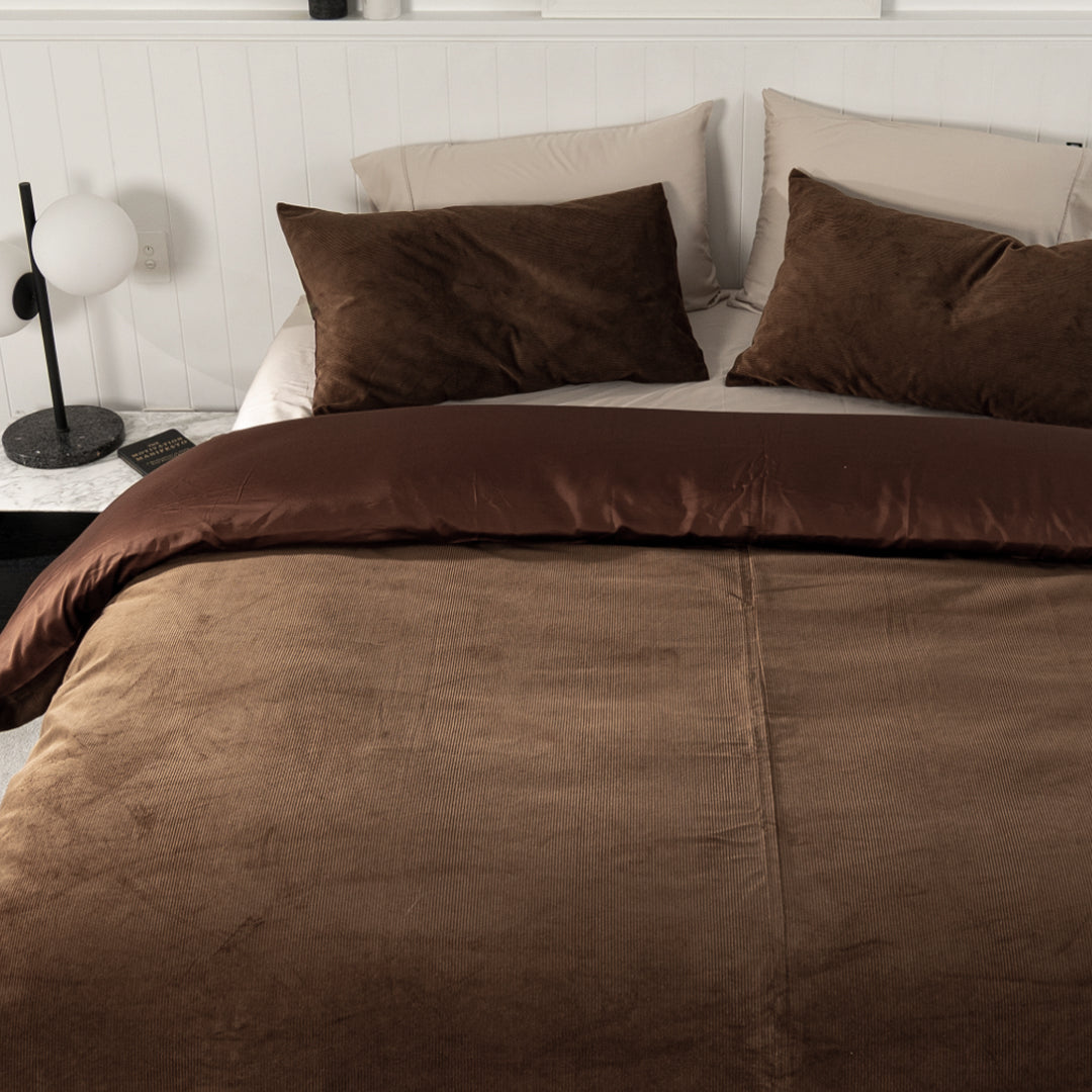Corduroy Quilt Cover Set