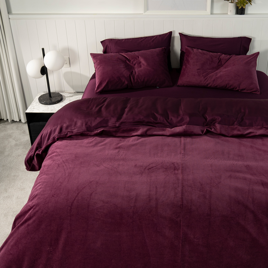 Corduroy Quilt Cover Set