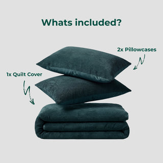 Corduroy Quilt Cover Set