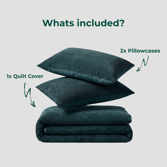 Corduroy Quilt Cover Set