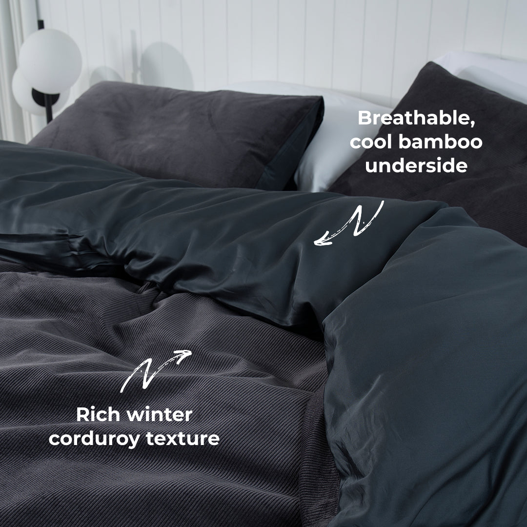 Corduroy Quilt Cover Set