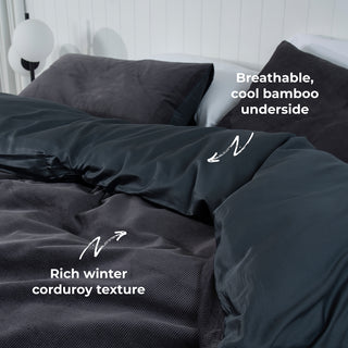 Corduroy Quilt Cover Set