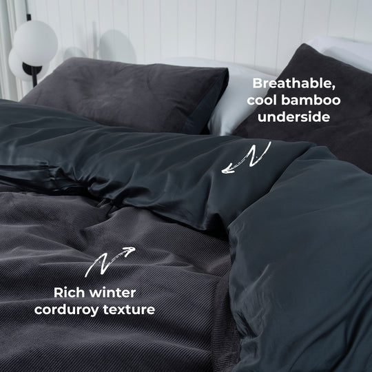 Corduroy Quilt Cover Set