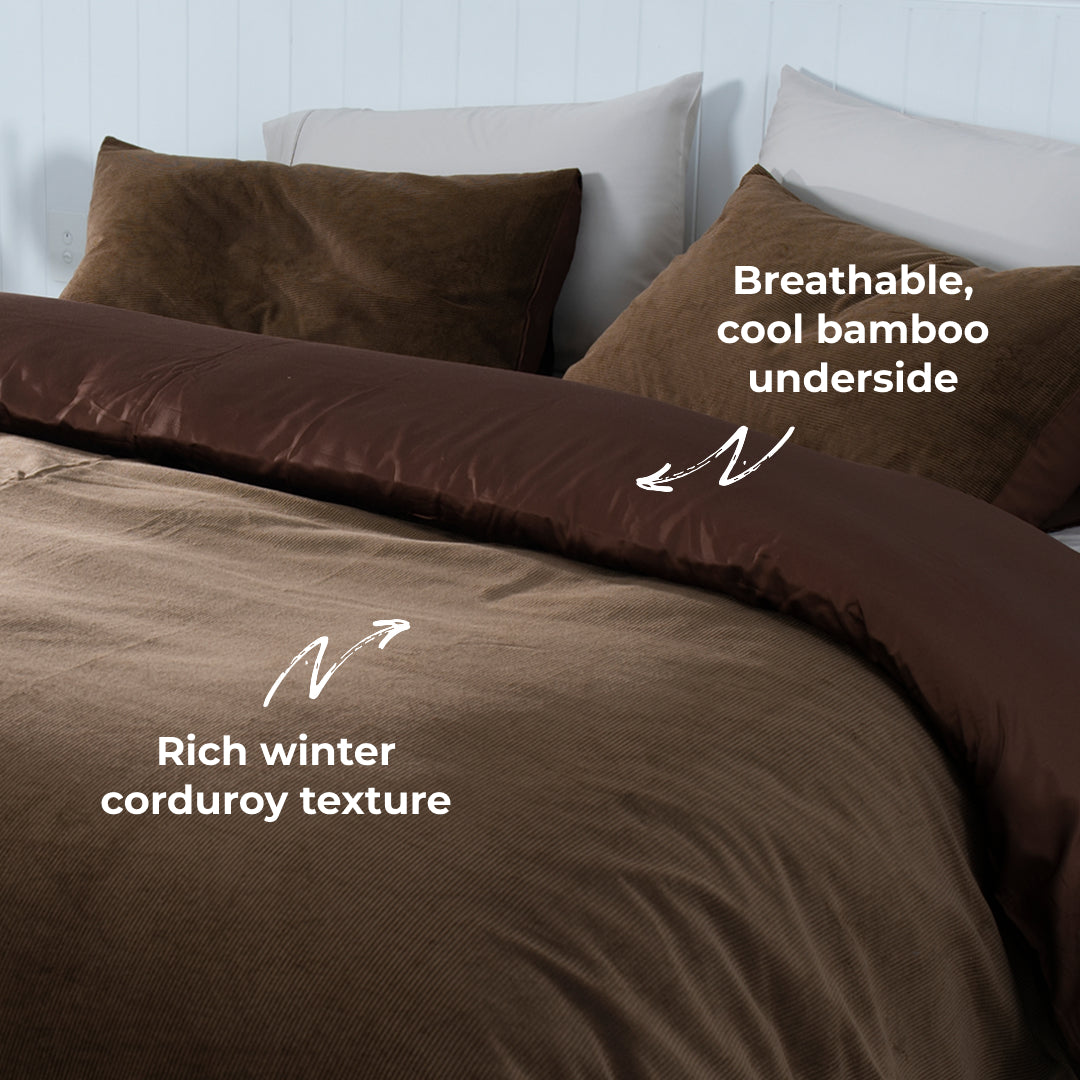 Corduroy Quilt Cover Set