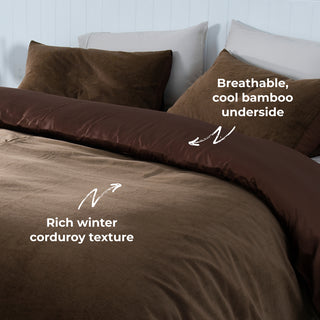 Corduroy Quilt Cover Set