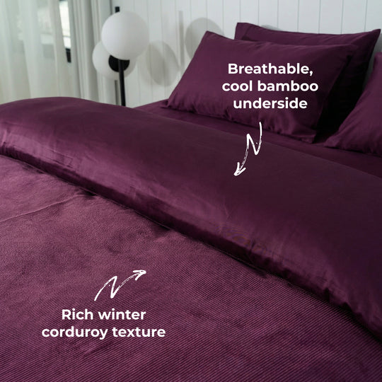 Corduroy Quilt Cover Set