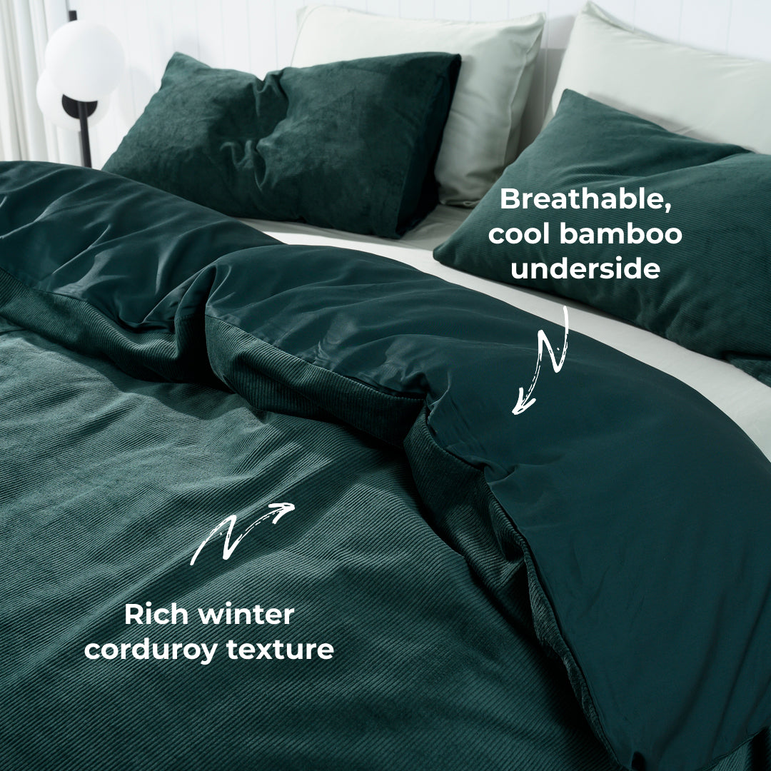 Corduroy Quilt Cover Set