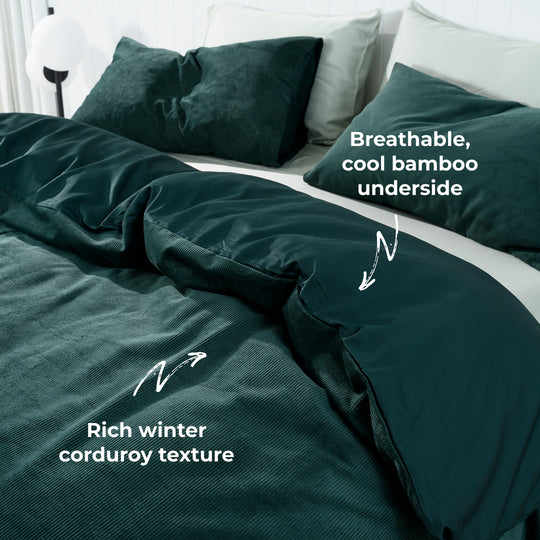 Corduroy Quilt Cover Set